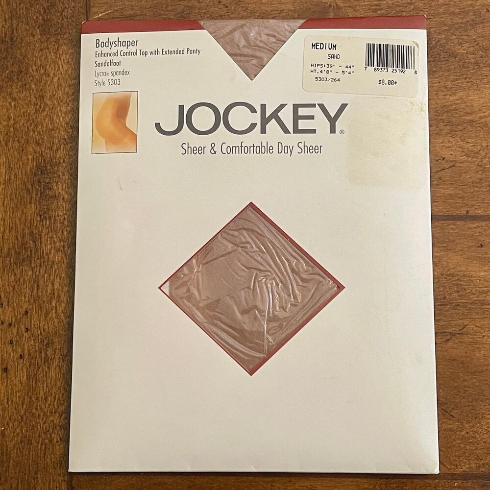 Jockey Bodyshaper Pantyhose Enhanced Control Top Size:  Medium, Color: Sand C-14